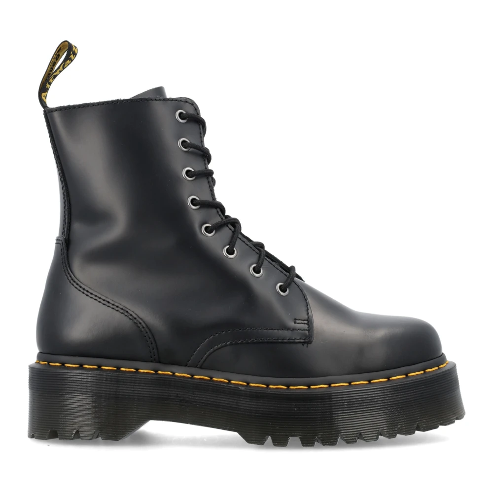 Dr. Martens Zwarte Leren Plateau Laarzen Black Heren