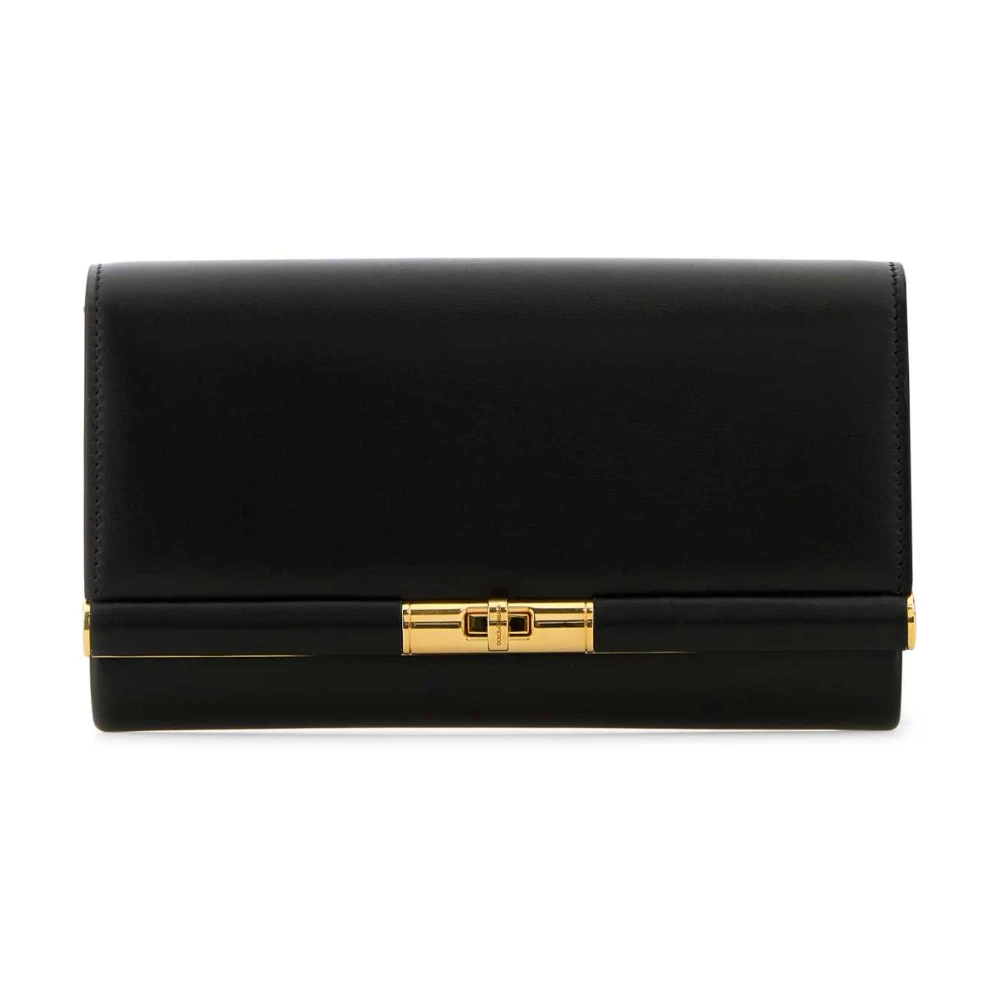 Dolce & Gabbana Marlene Svart Läderhandväska Black, Dam