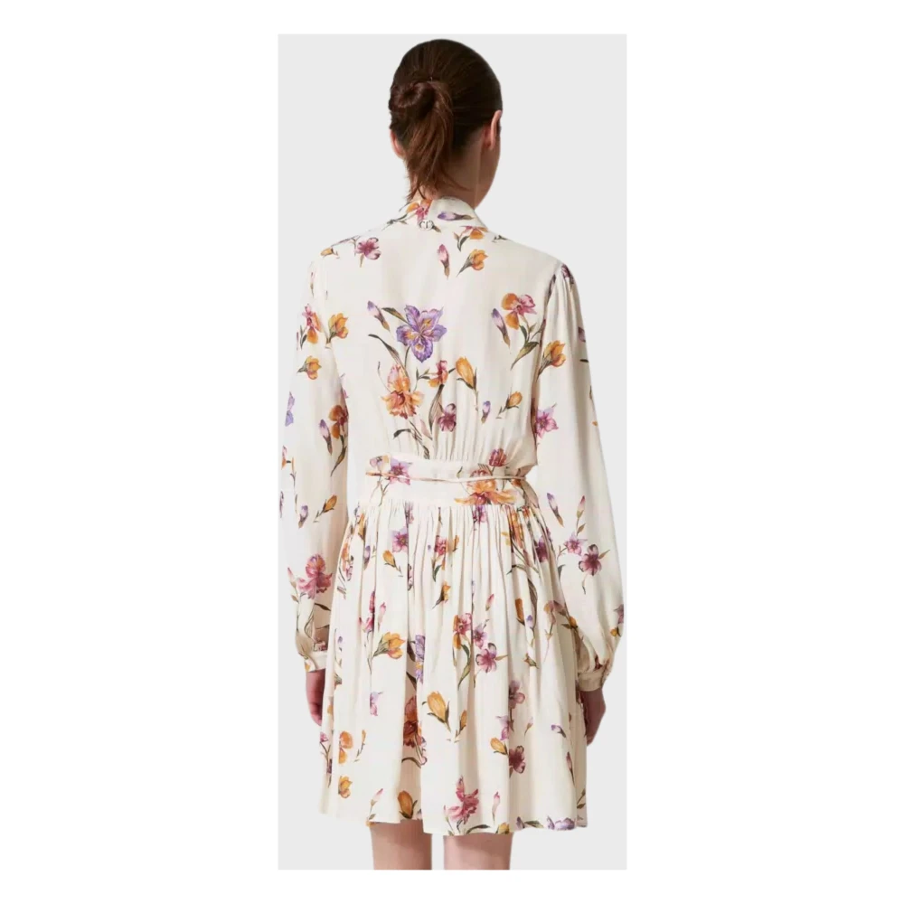 Twinset Bloemenprint overhemdjurk Multicolor Dames