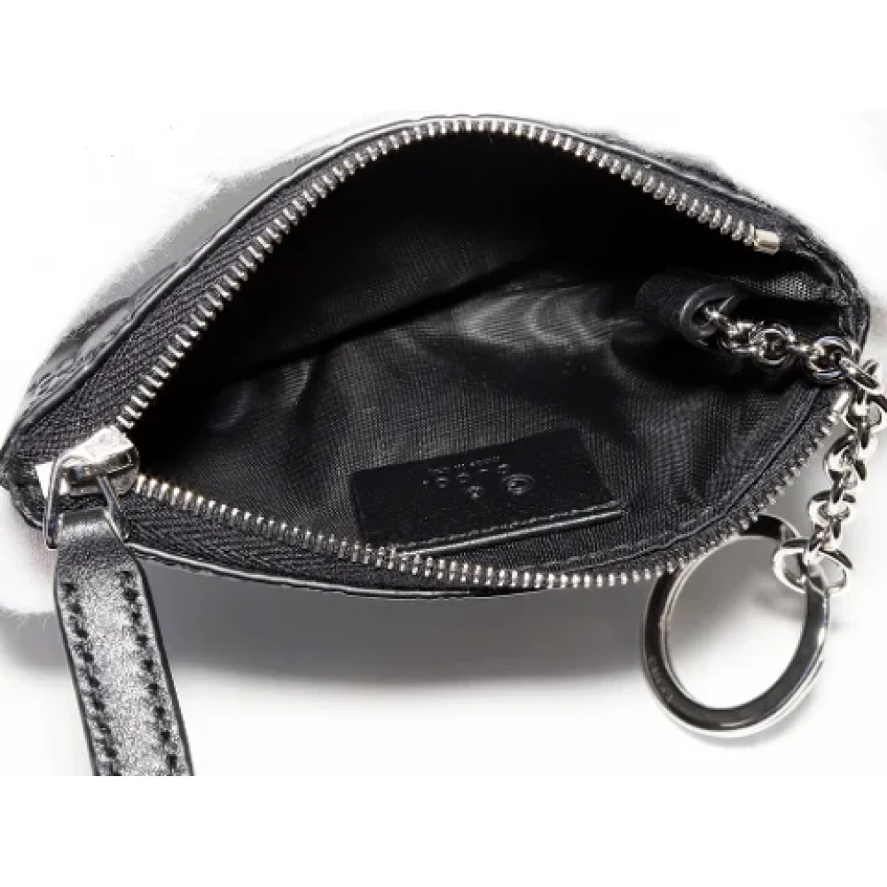 Gucci Vintage Pre-owned Leather key-holders Black Dames