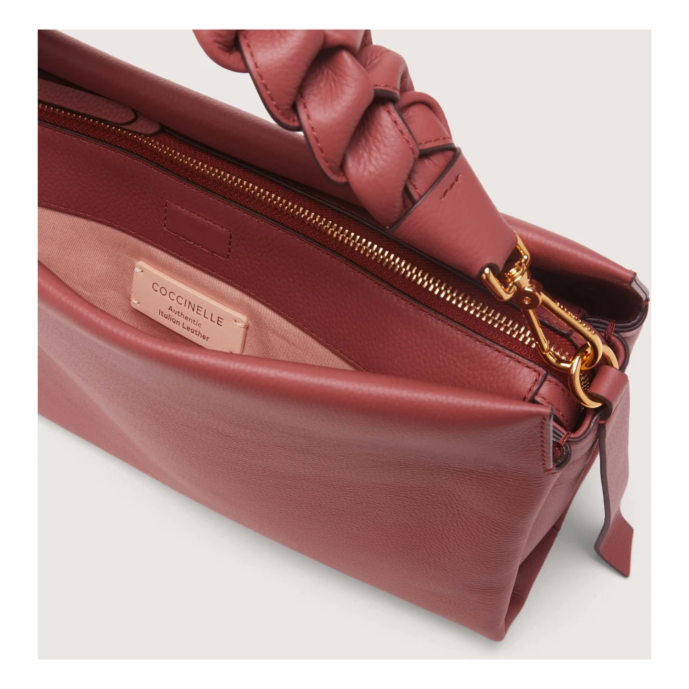Coccinelle Leren handtas in klassieke stijl Red Dames