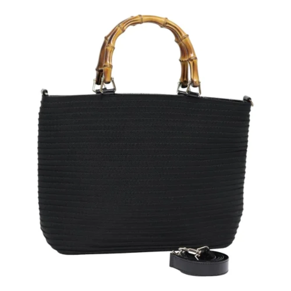 Gucci Vintage Pre-owned Nylon handbags Black Dames