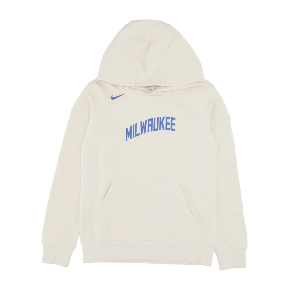Nike NBA DF Club Fleece Hoodie White Heren
