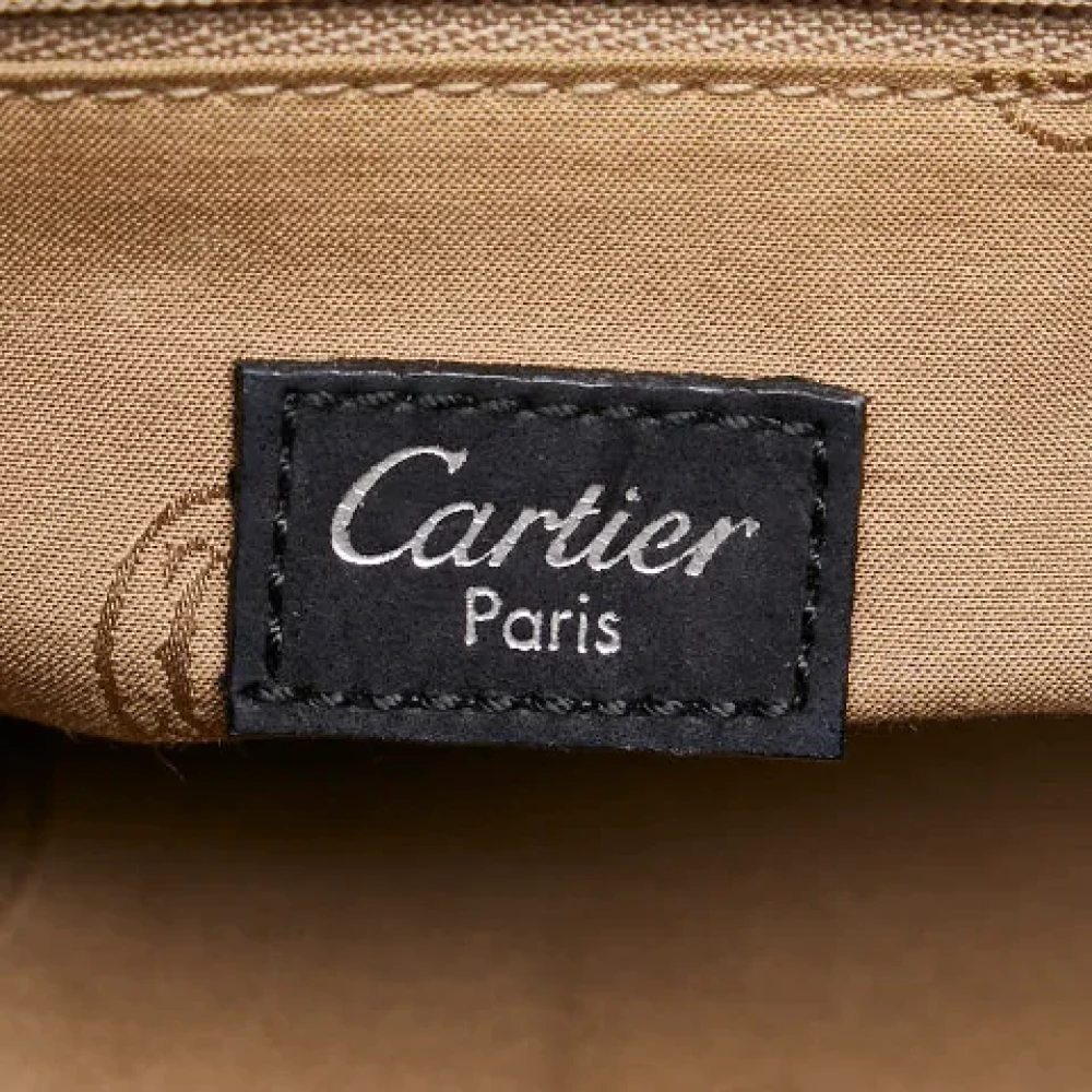 Cartier Vintage Pre-owned Suede handbags Black Dames