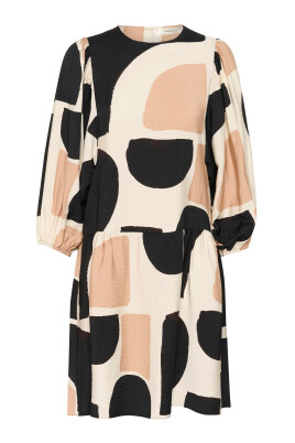 neutral-soft-blocks-dress-with-puff-sleeves