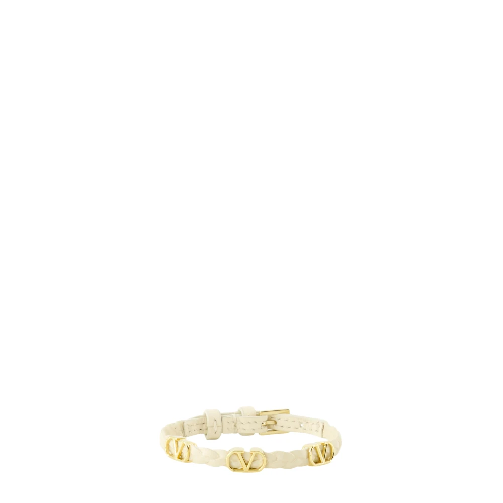 Valentino Garavani Bracelets, Female, One Size, Vlogo Signature Bracelet Beige