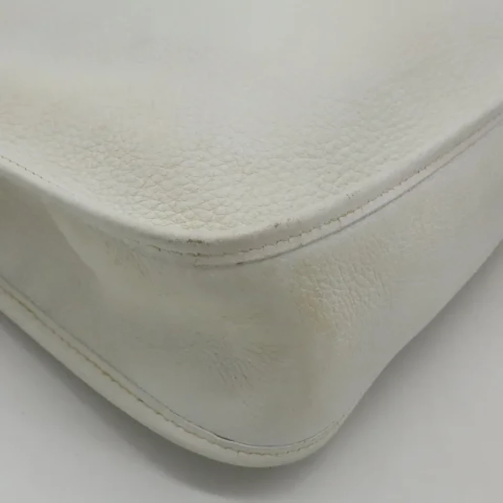 Hermès Vintage Pre-owned Leather shoulder-bags White Dames
