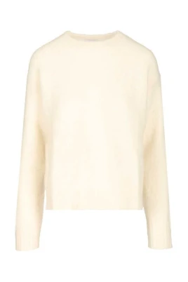 Amish Round-neck Knitwear Vit S