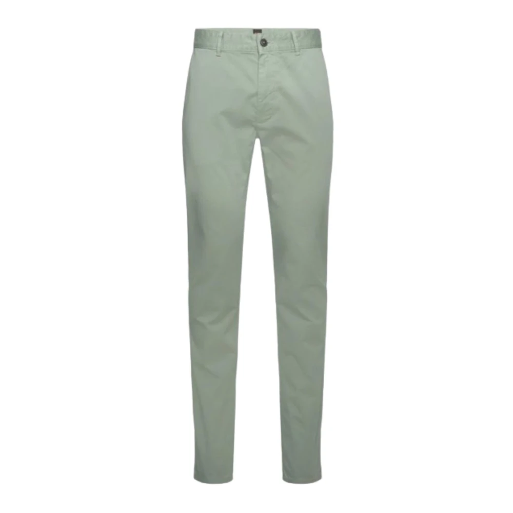 Hugo Boss Slim Chino Broek voor Mannen Green Heren