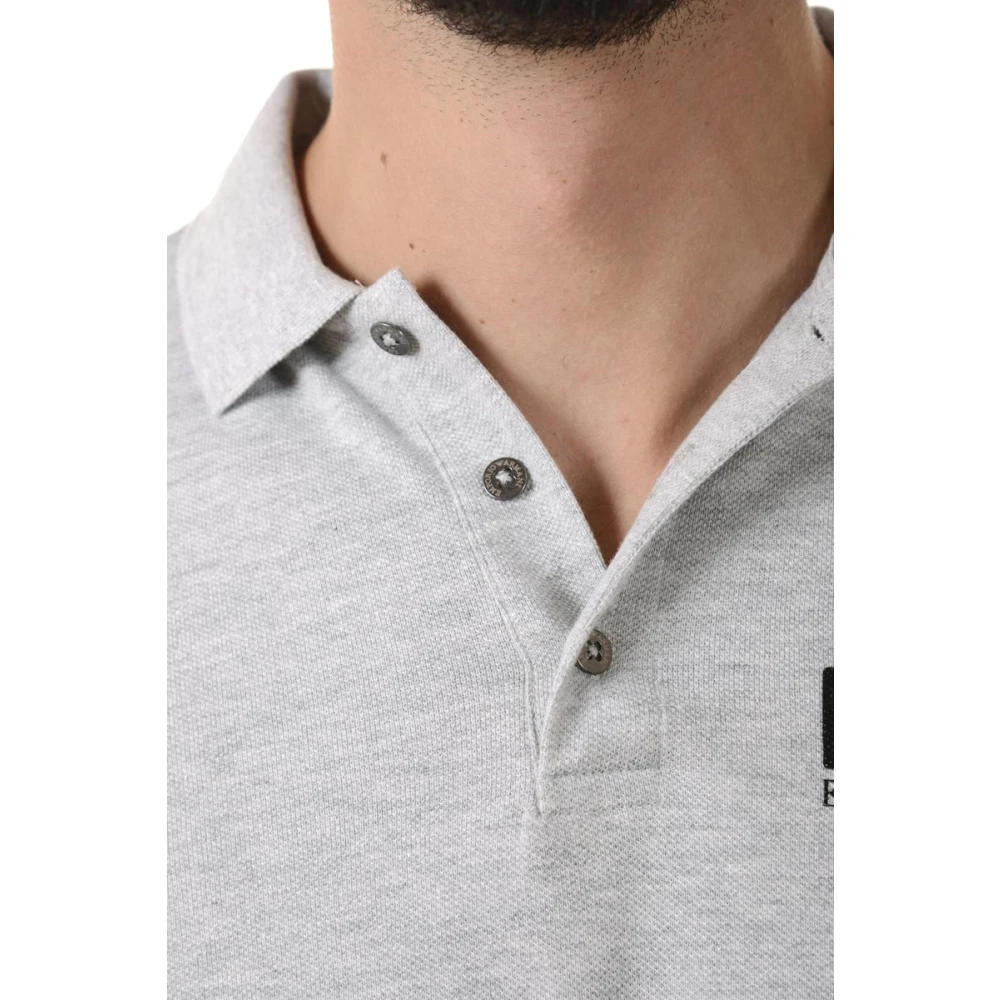 Emporio Armani EA7 Klassieke Polo Shirt voor Mannen Gray Heren