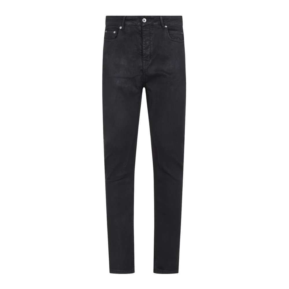 Rick Owens Detroit Cut Jeans Black, Herr