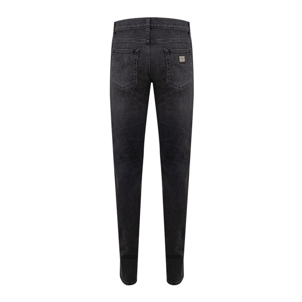 Dolce & Gabbana Grijze Katoenen Heren Jeans & Broek Gray Heren