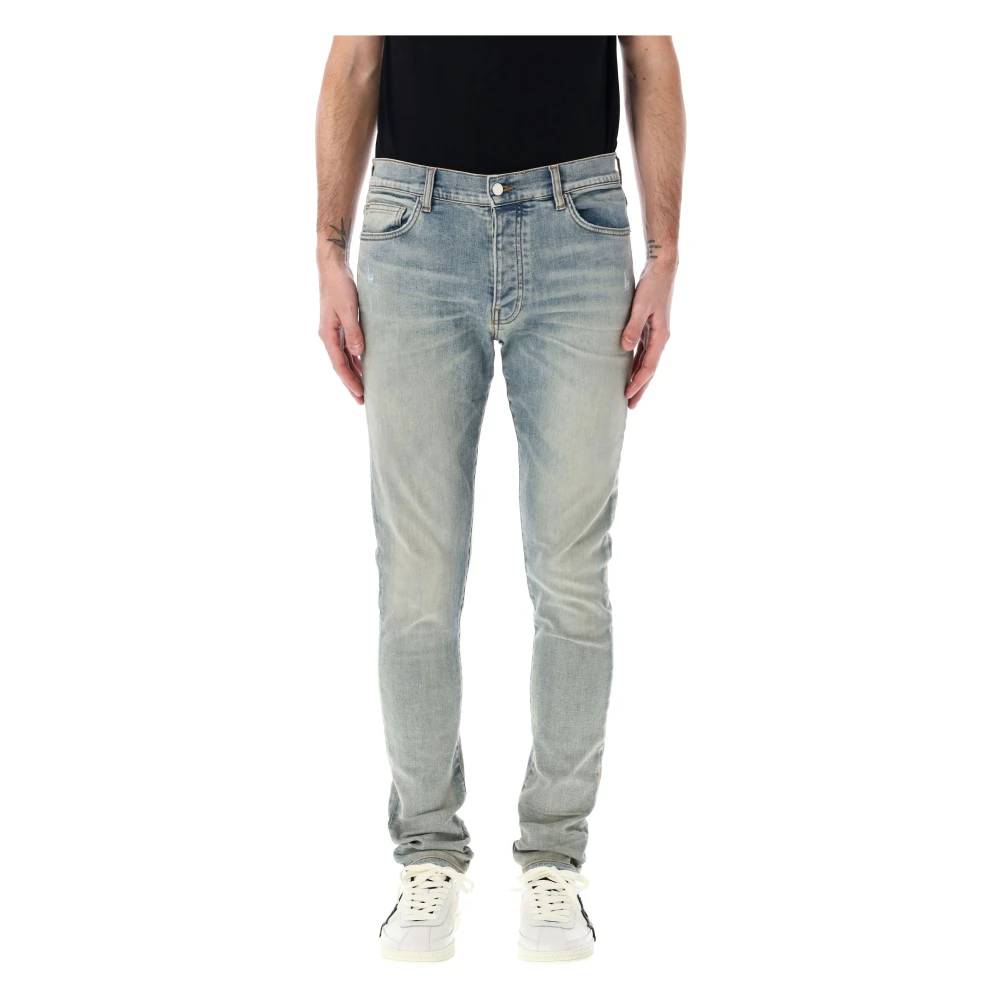 Amiri Antique Indigo Stack Jeans voor Mannen Blue Heren