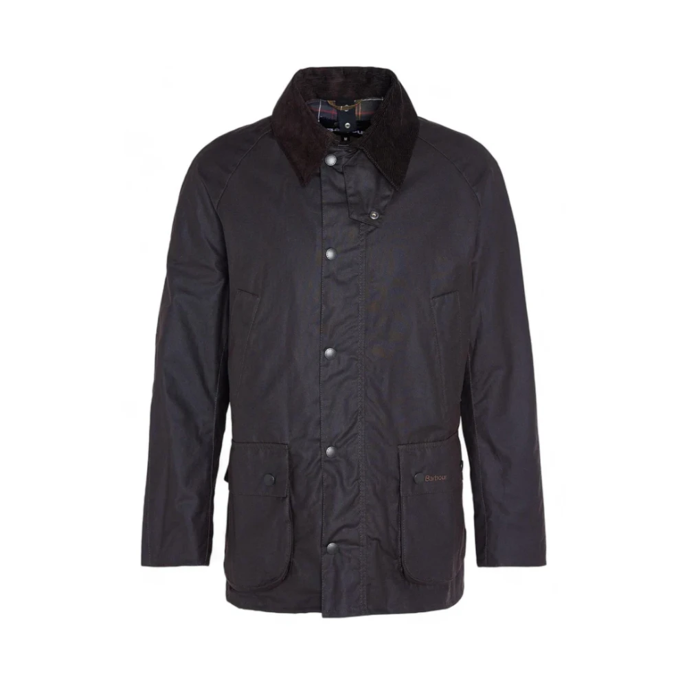 Barbour Bruine Gewaxte Katoenen Winterjas Brown Heren