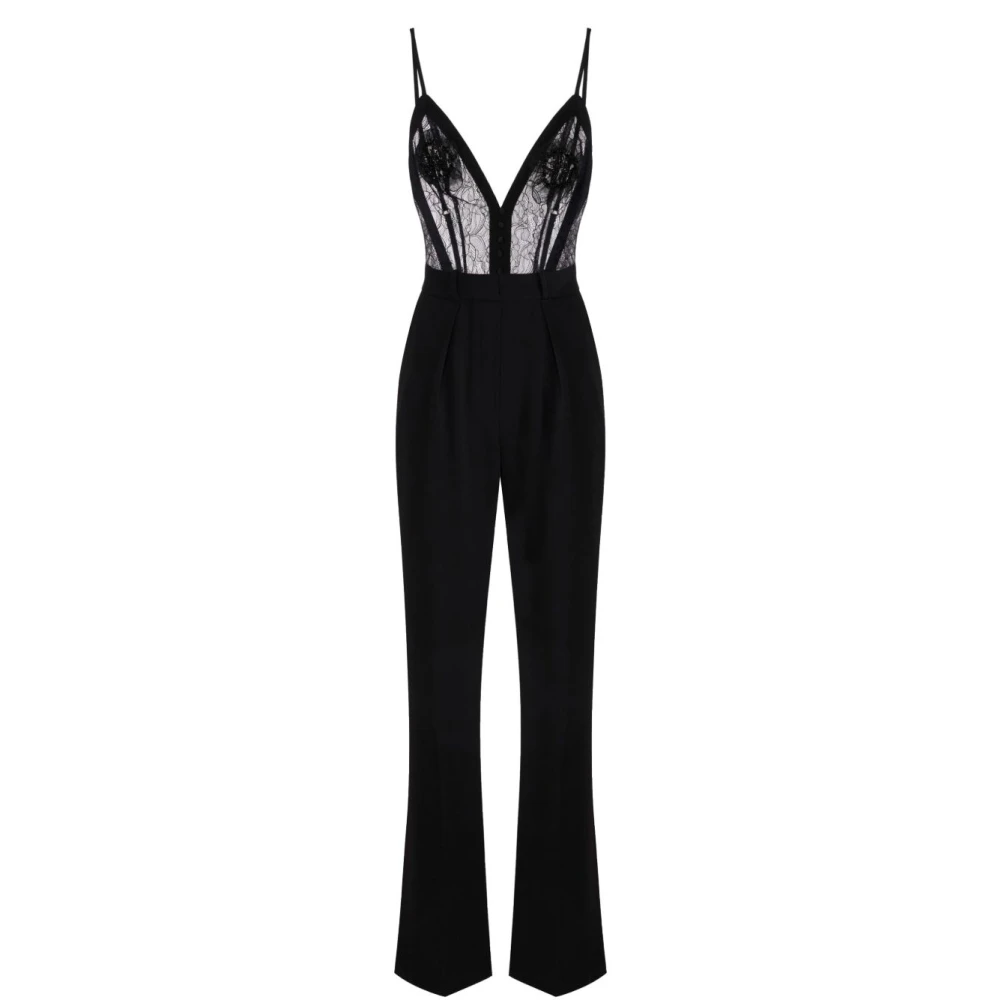 Elisabetta Franchi Women's Black Jumpsuit - Jumpsuits - 2XL - Jumpsuits & Playsuits