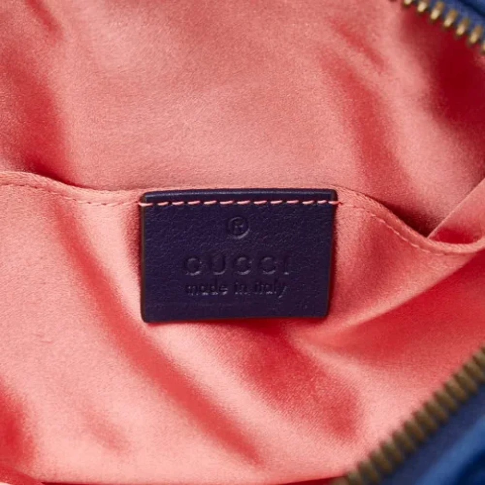 Gucci Vintage Pre-owned Canvas clutches Blue Dames