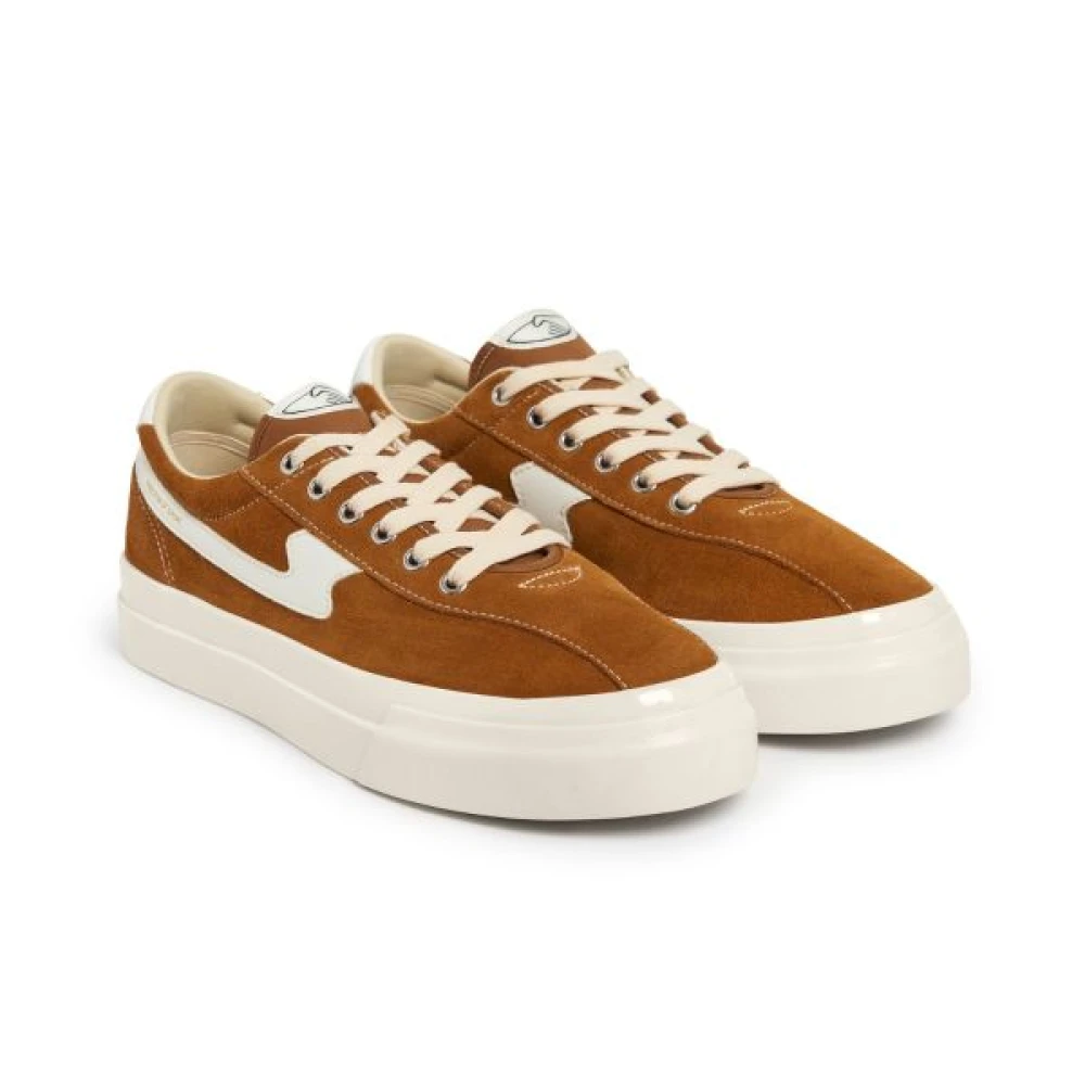 S.w.c. Stepney Workers Club Dellow S-Strike Suede Tan White Sneakers Brown Heren