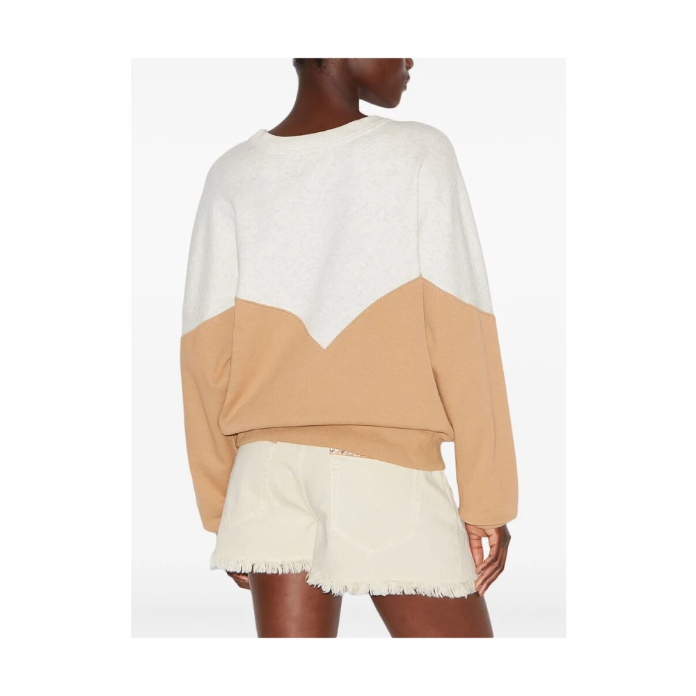Isabel Marant Étoile Color-blocked Logo Print Sweatshirt Multicolor Dames