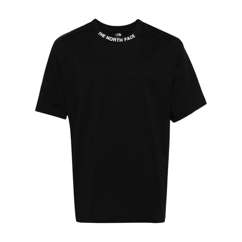 The North Face Zwart Logo Print Crew Neck T-shirt Black Heren