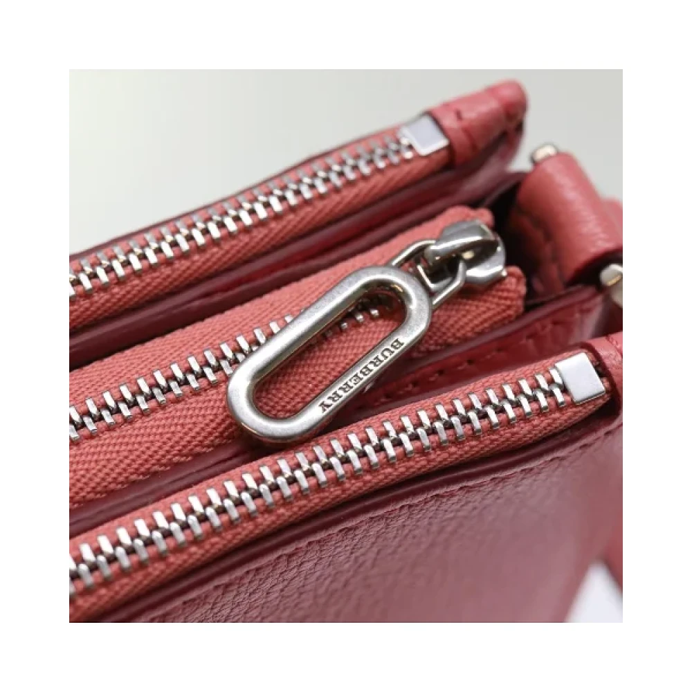 Burberry Vintage Pre-owned Leather shoulder-bags Pink Dames