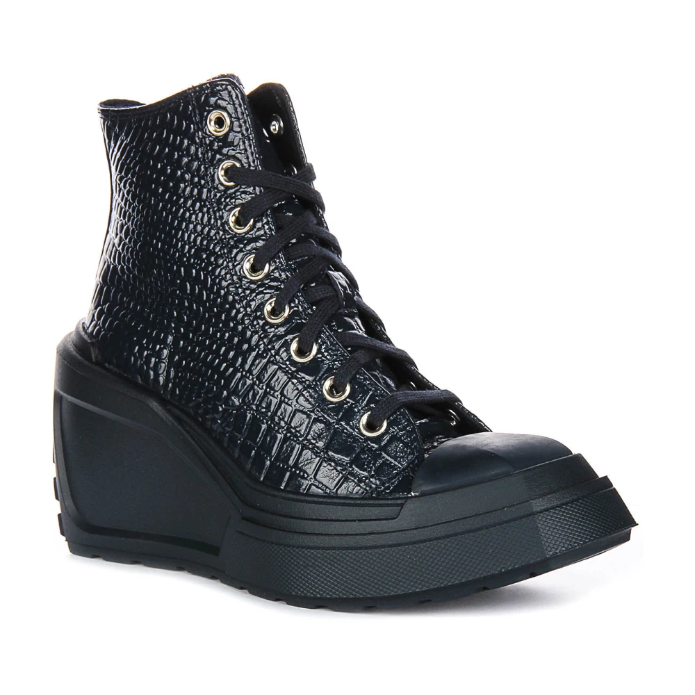 Converse Women's Blue Wedges, 5 Uk, Chuck 70 De Luxe Heel Snake