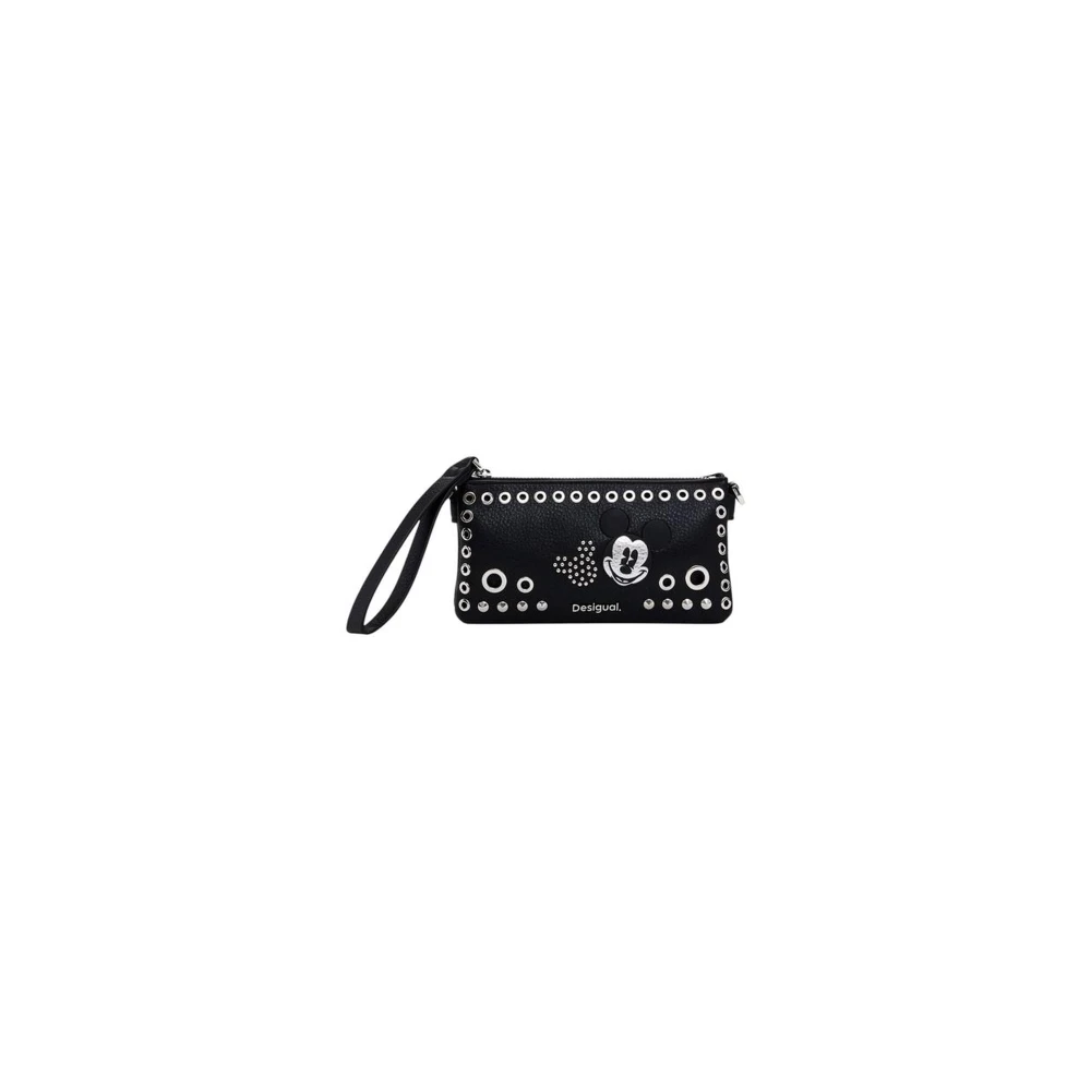 Desigual Zwarte Grote Damesportemonnee Collectie Black Heren