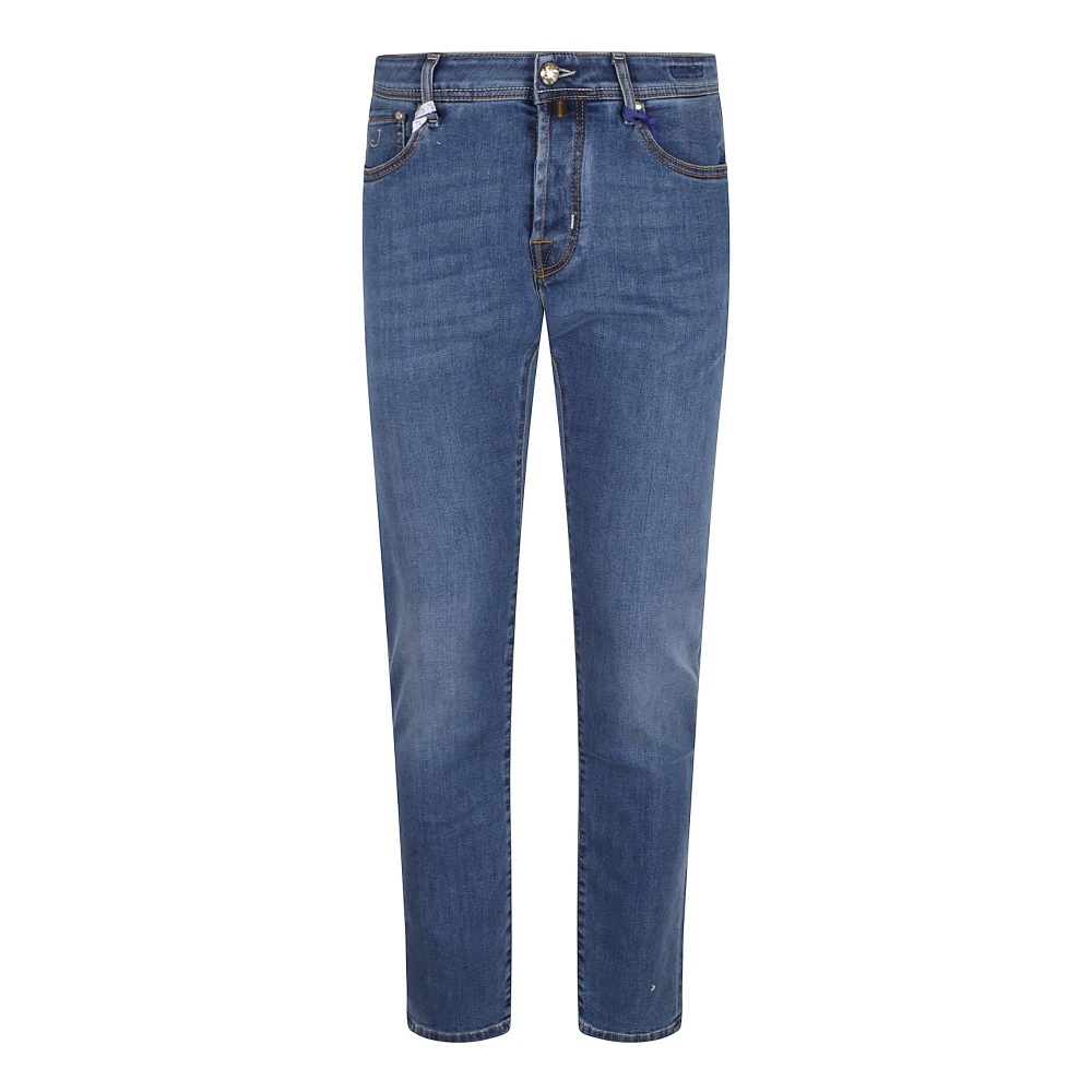 Jacob Cohën Blauwe Jeans Klassiek Ontwerp Casual Stijl Blue Heren