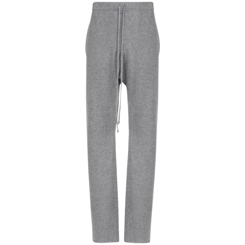 Maison Margiela Grijze Wol Kasjmier Trekkoord Broek Gray Heren