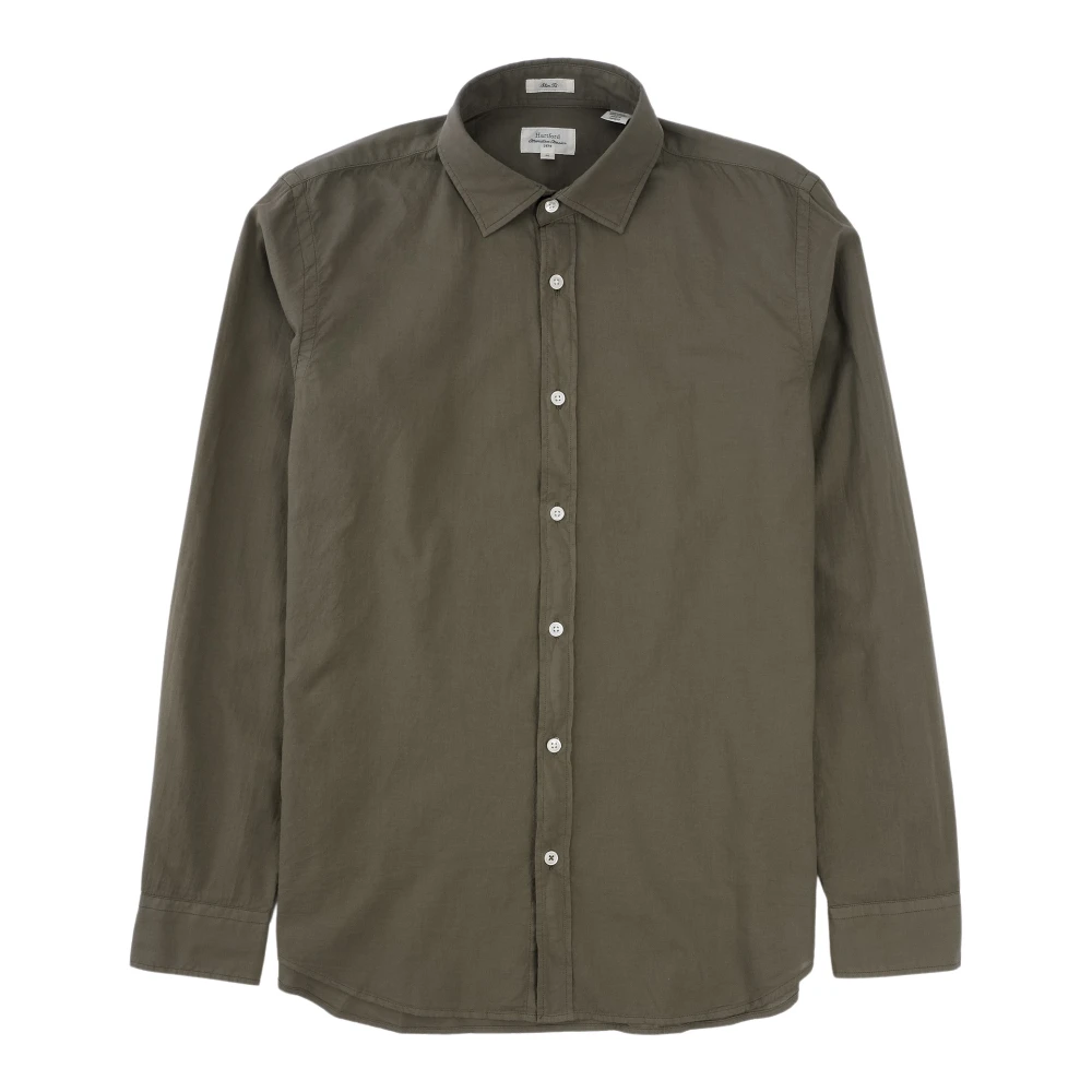 Hartford Zomeroverhemd met Slim Fit Green Heren