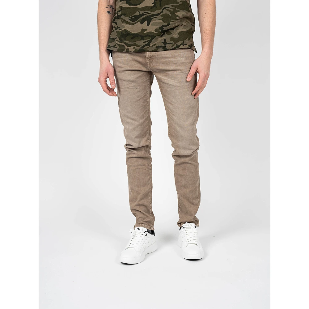 Pepe Jeans Stanley Jeans Straight Fit Gewassen Denim Beige Heren