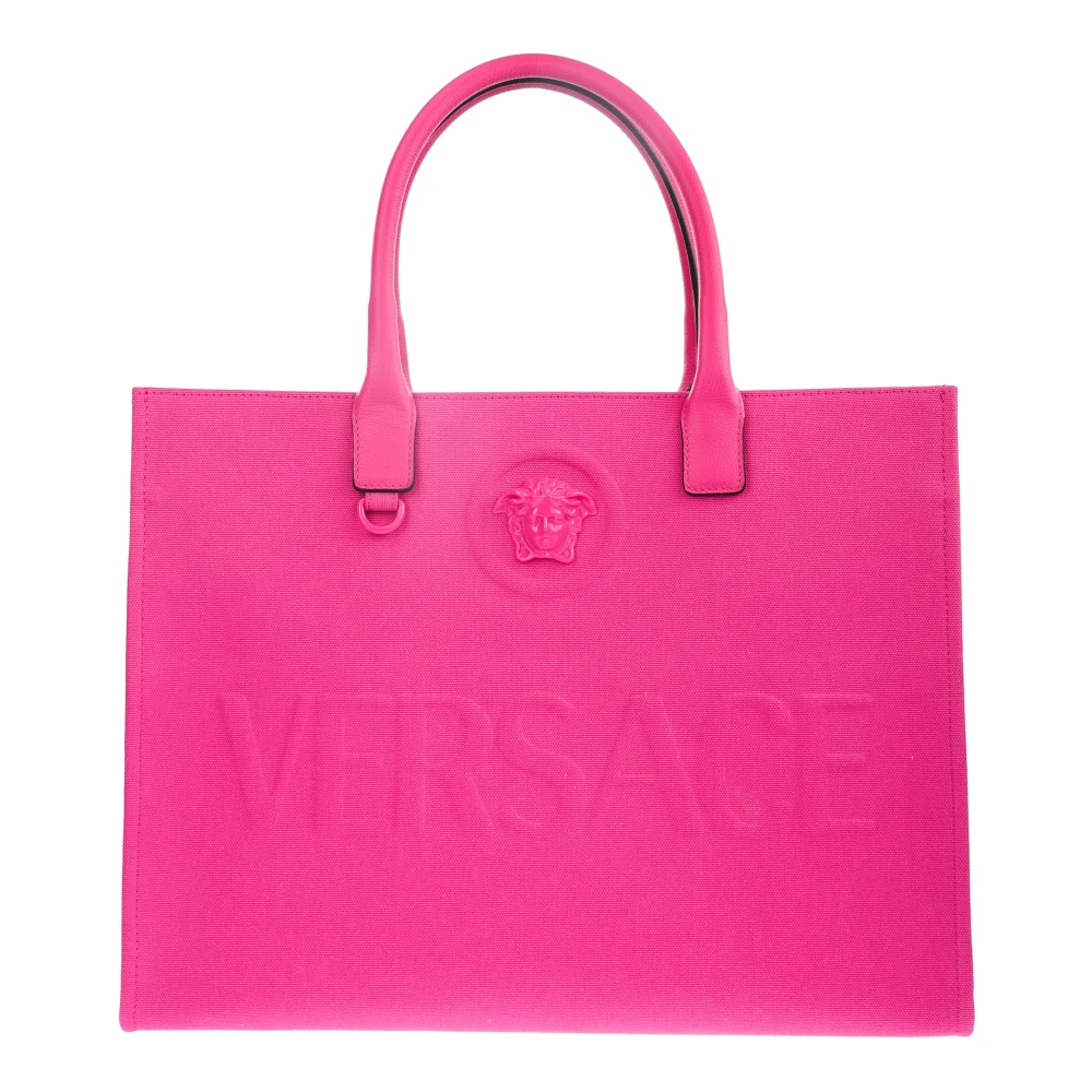 Versace Medusa Canvas Roze Schoudertas Pink Dames