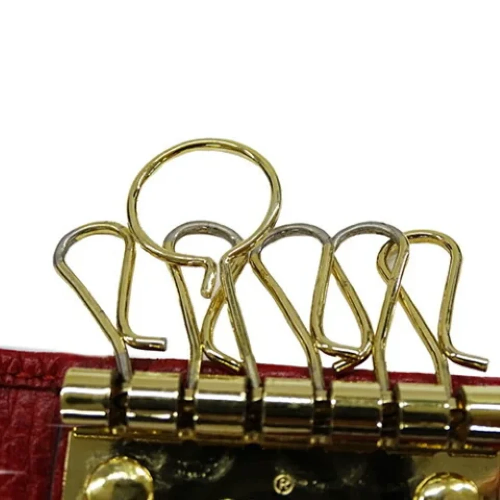 Gucci Vintage Pre-owned Leather key-holders Red Dames