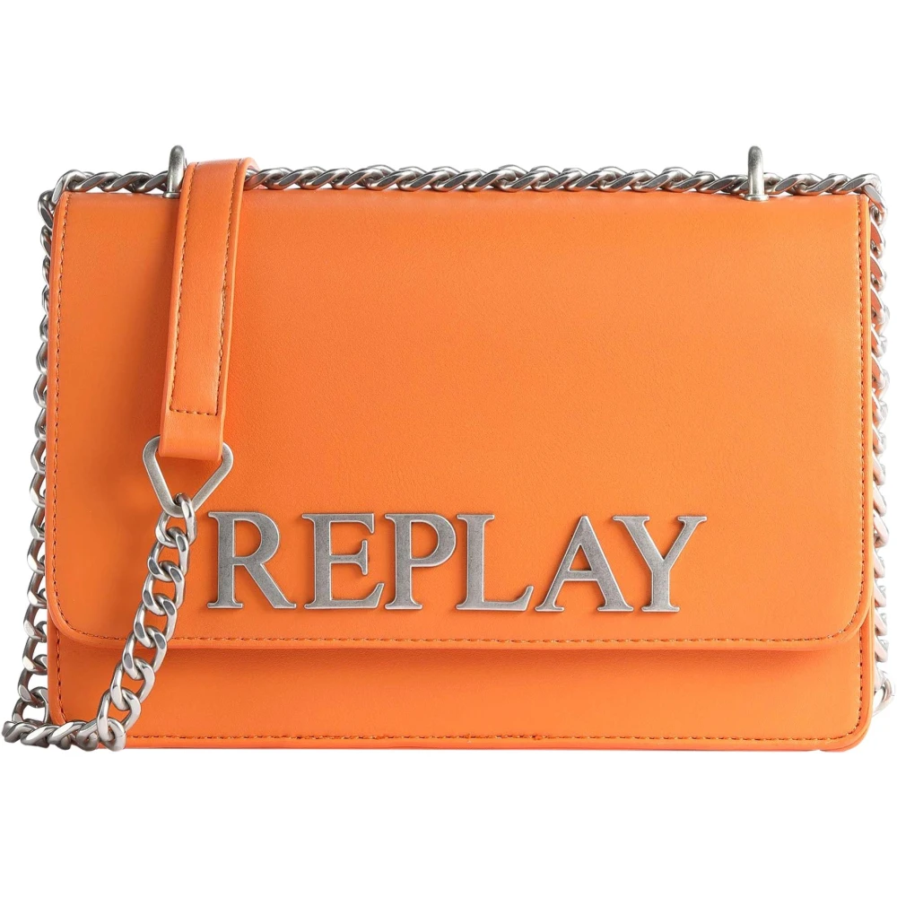 Replay Women's Orange Chain Bag Small
