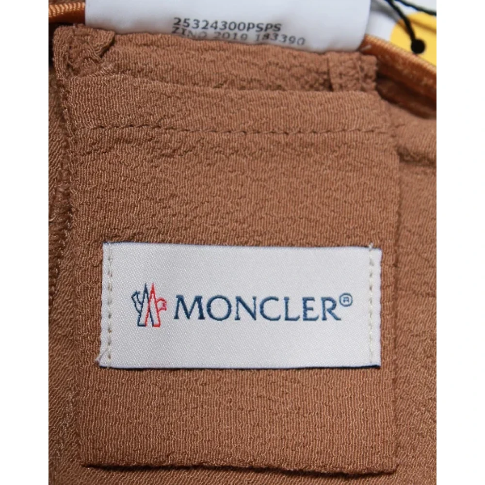 Moncler Pre-owned Fabric bottoms Brown Dames