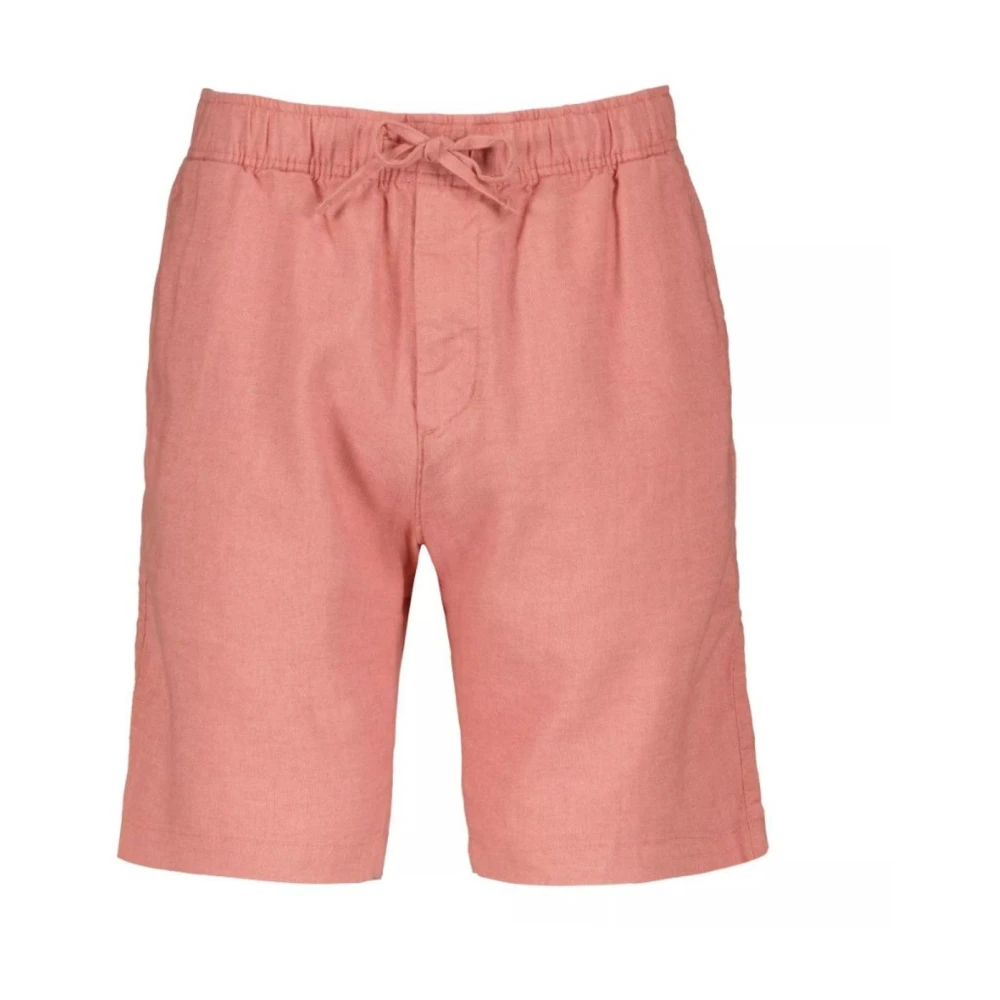 Tommy Hilfiger Heren Linnen Shorts Harlem Stijl Red Heren