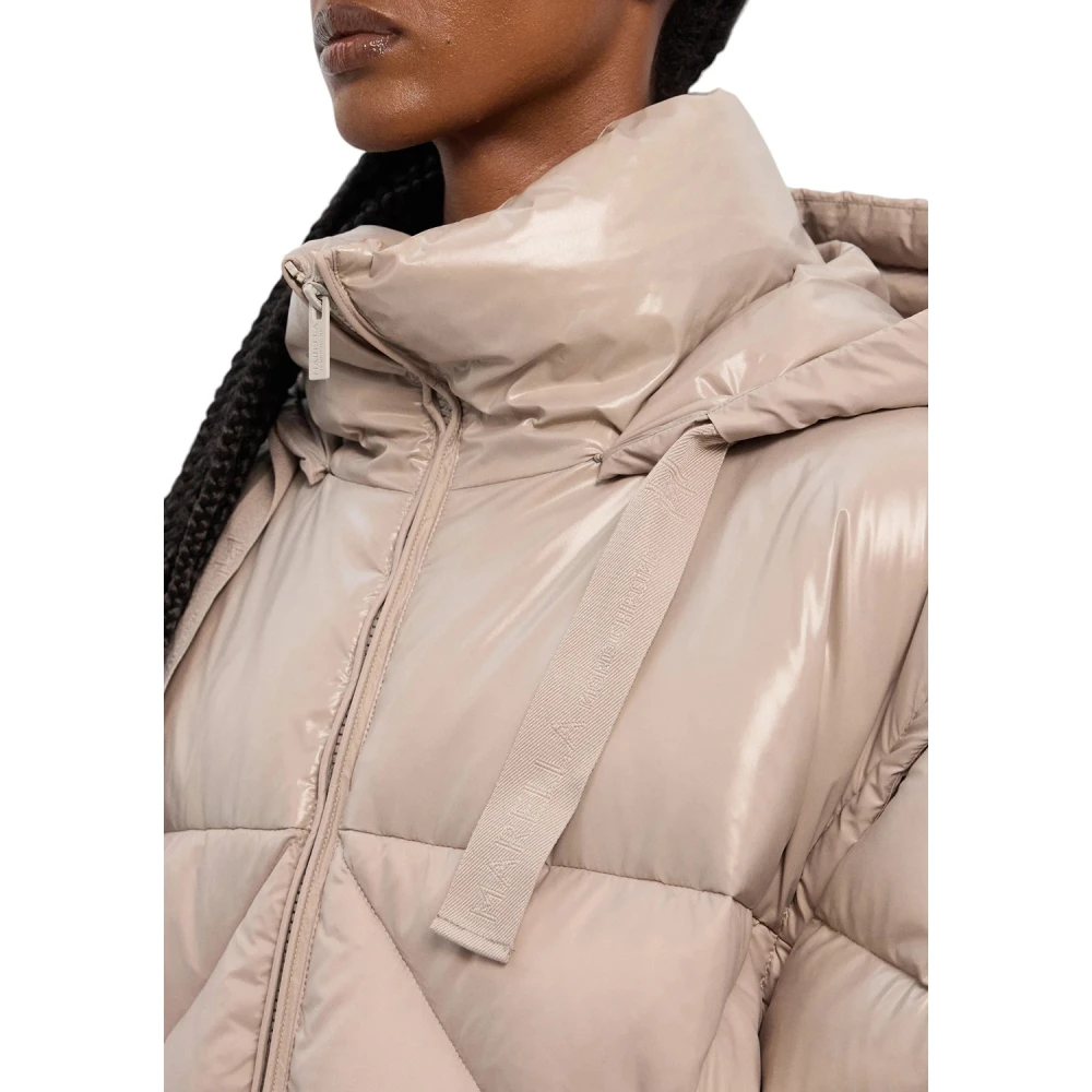 Marella Grijze Stijlvolle Jas Beige Dames