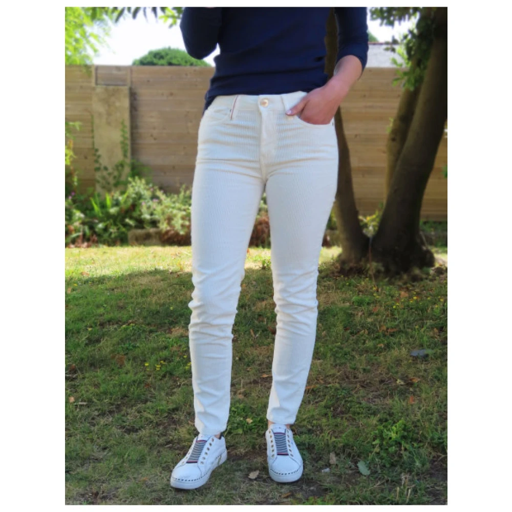 Islow Corduroy Slim 7 8 Broek Beige Dames