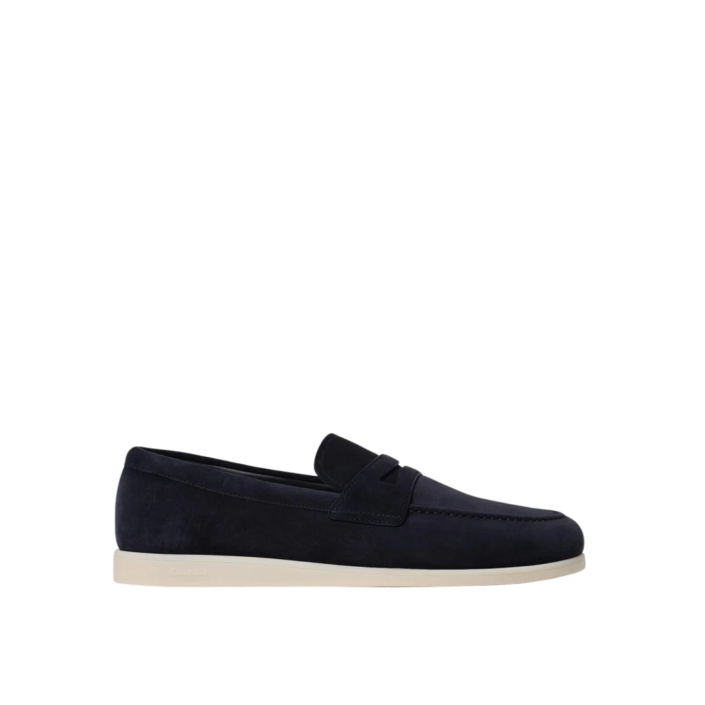 Church's Men's Blue Suede Penny Loafers Casual Style - Loafers - 8 Uk - Shoes