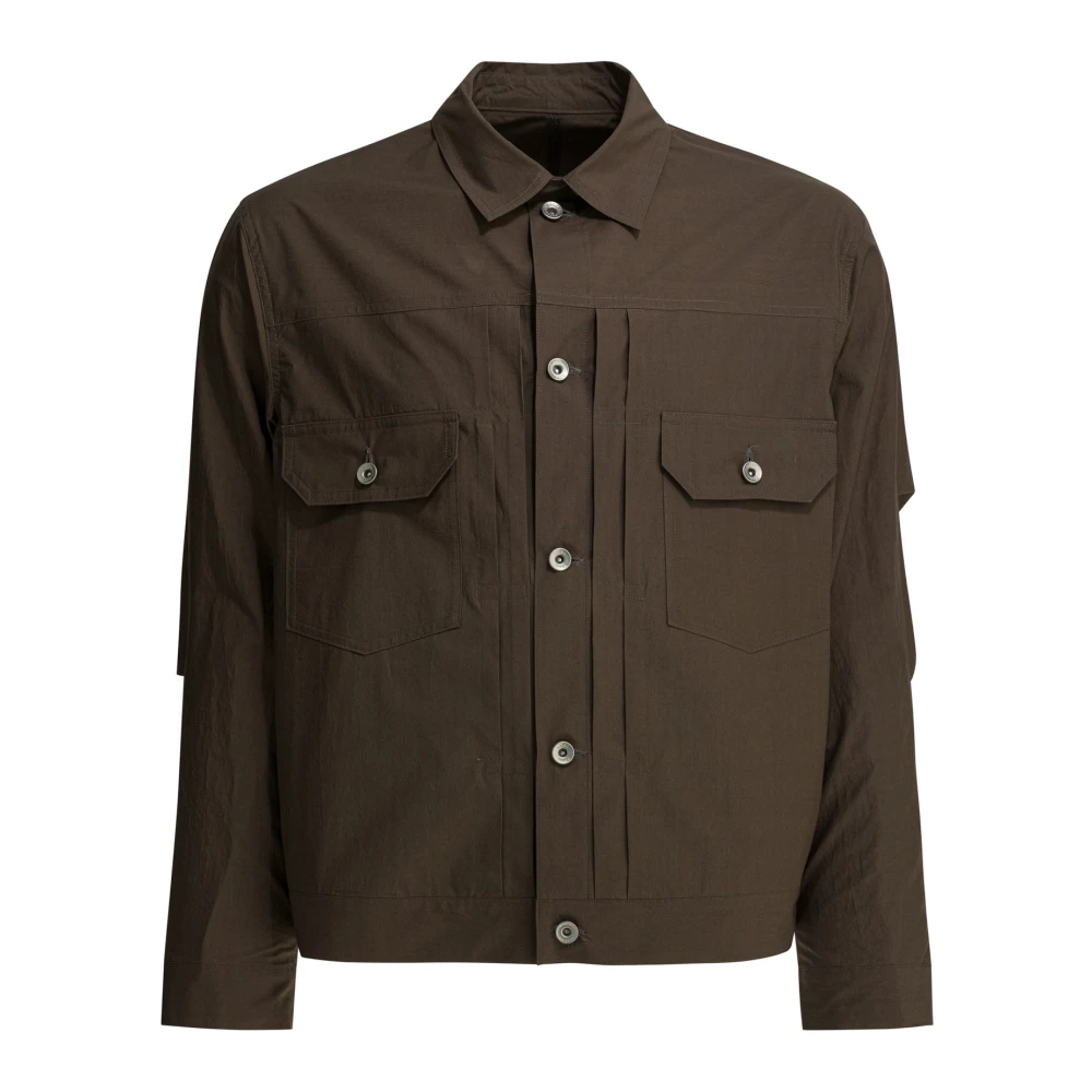Sacai Uomo Marrone - Giacca Cotton Typewriter - Jackets - M