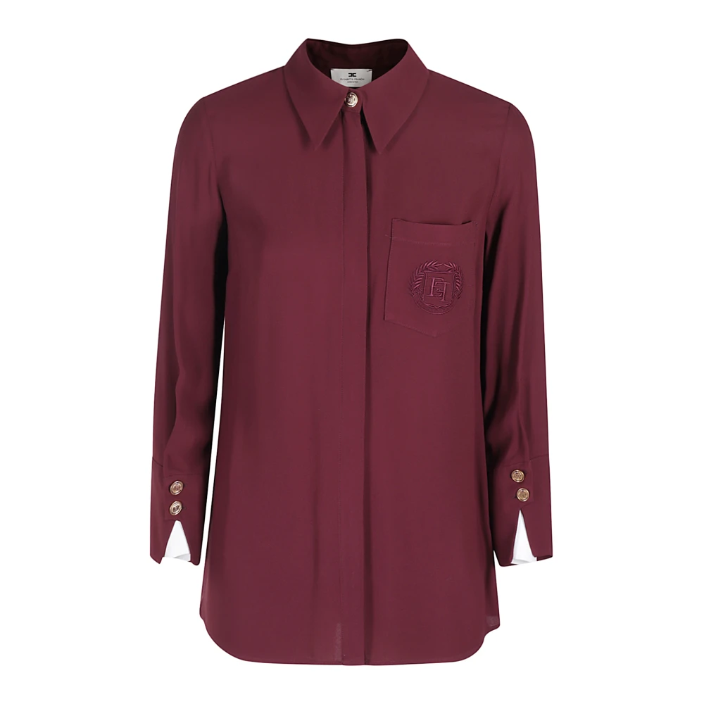 Elisabetta Franchi Stijlvolle Blouse voor Vrouwen Red Dames