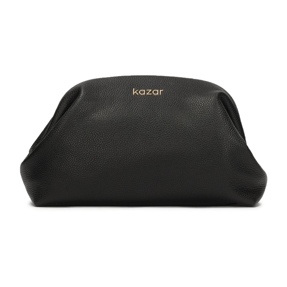 Kazar Zwarte clutch tas om in de hand te dragen Black Dames