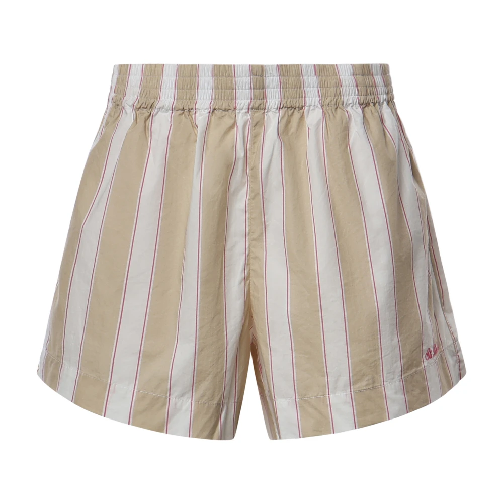 Mc2 Saint Barth Beige Meave Pullup Shorts - Female - Short Shorts - M - Shorts