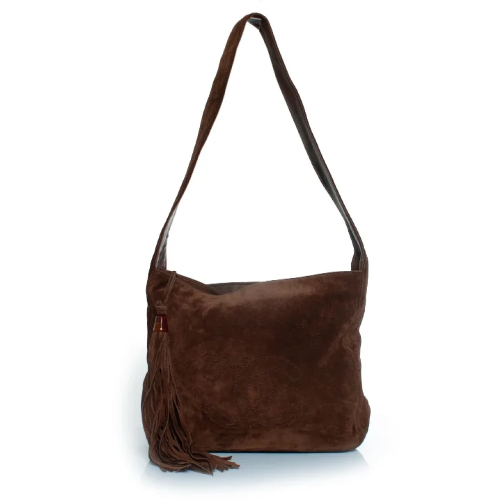 Chanel Vintage Pre-owned Suede chanel-bags Brown Dames