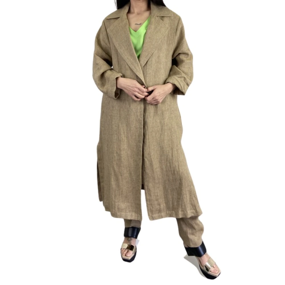 Diega Kameel Gabardine Jersey Beige Dames