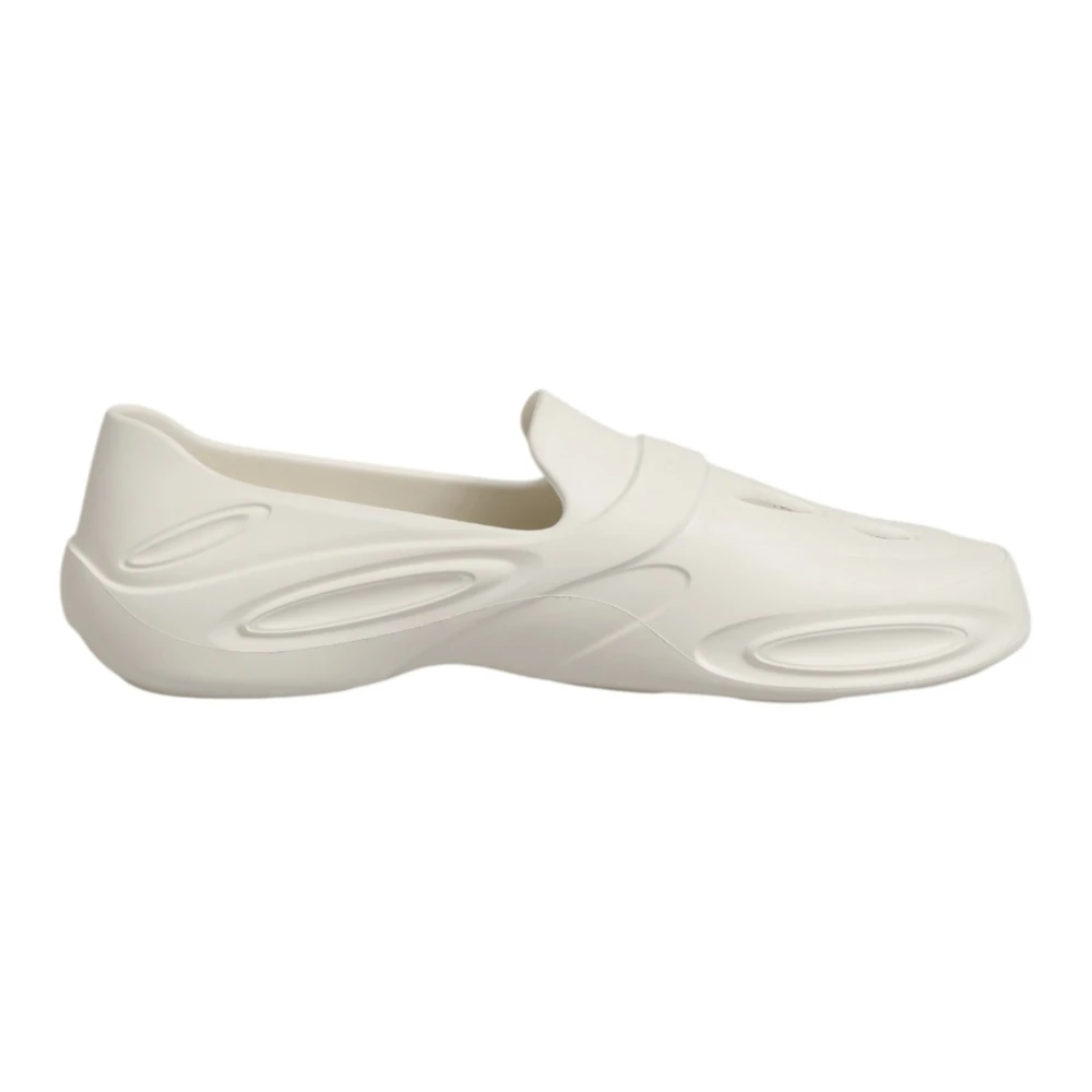 Dolce & Gabbana Men's White Rubber Low-Top Sneakers