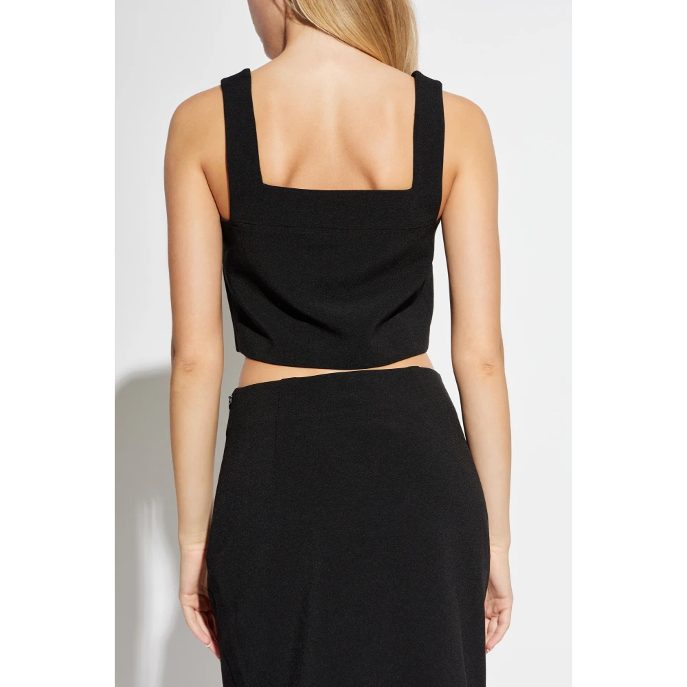 Cult Gaia Top Octavia Black Dames