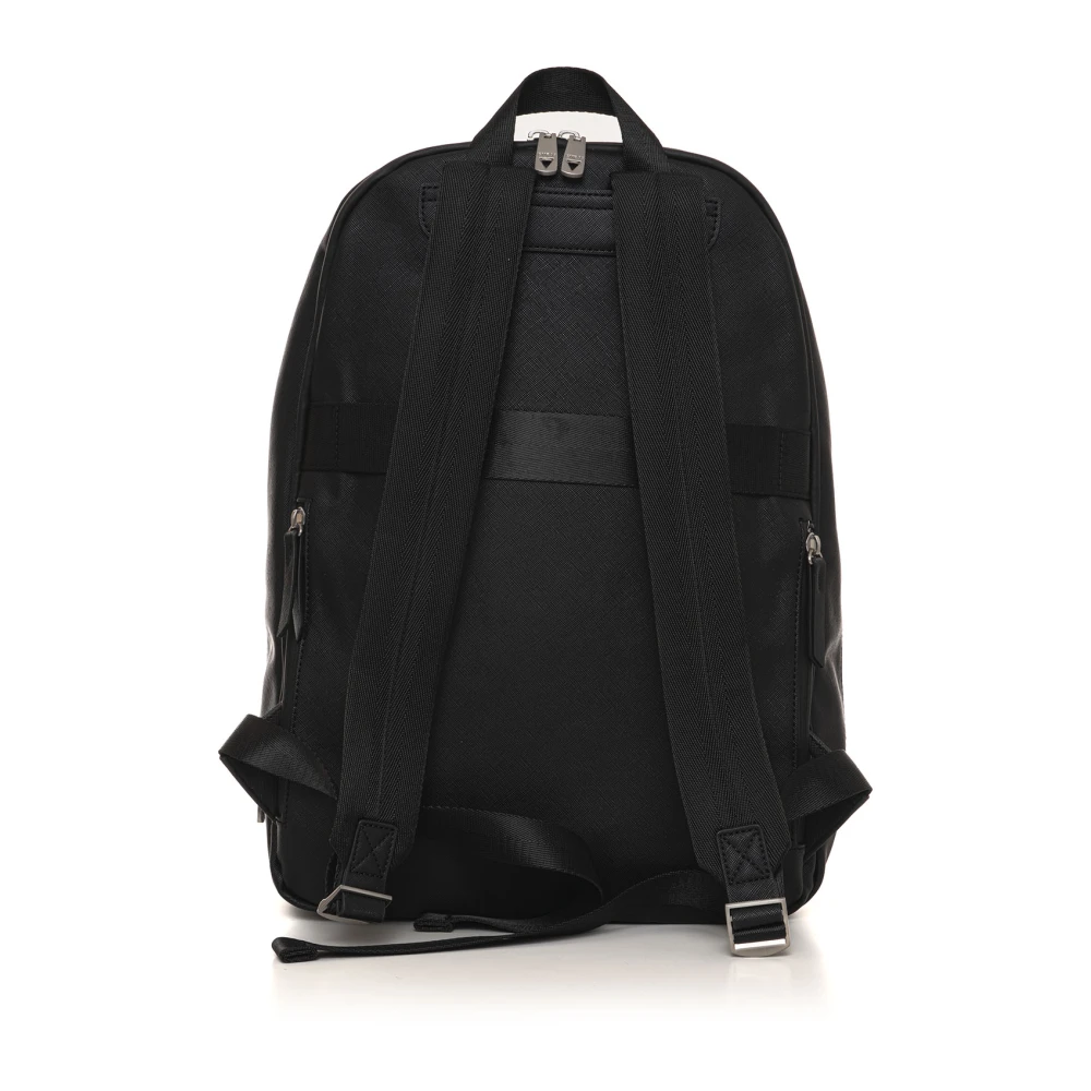 Guess Stijlvolle Rugzak met Verstelbare Banden Black Heren