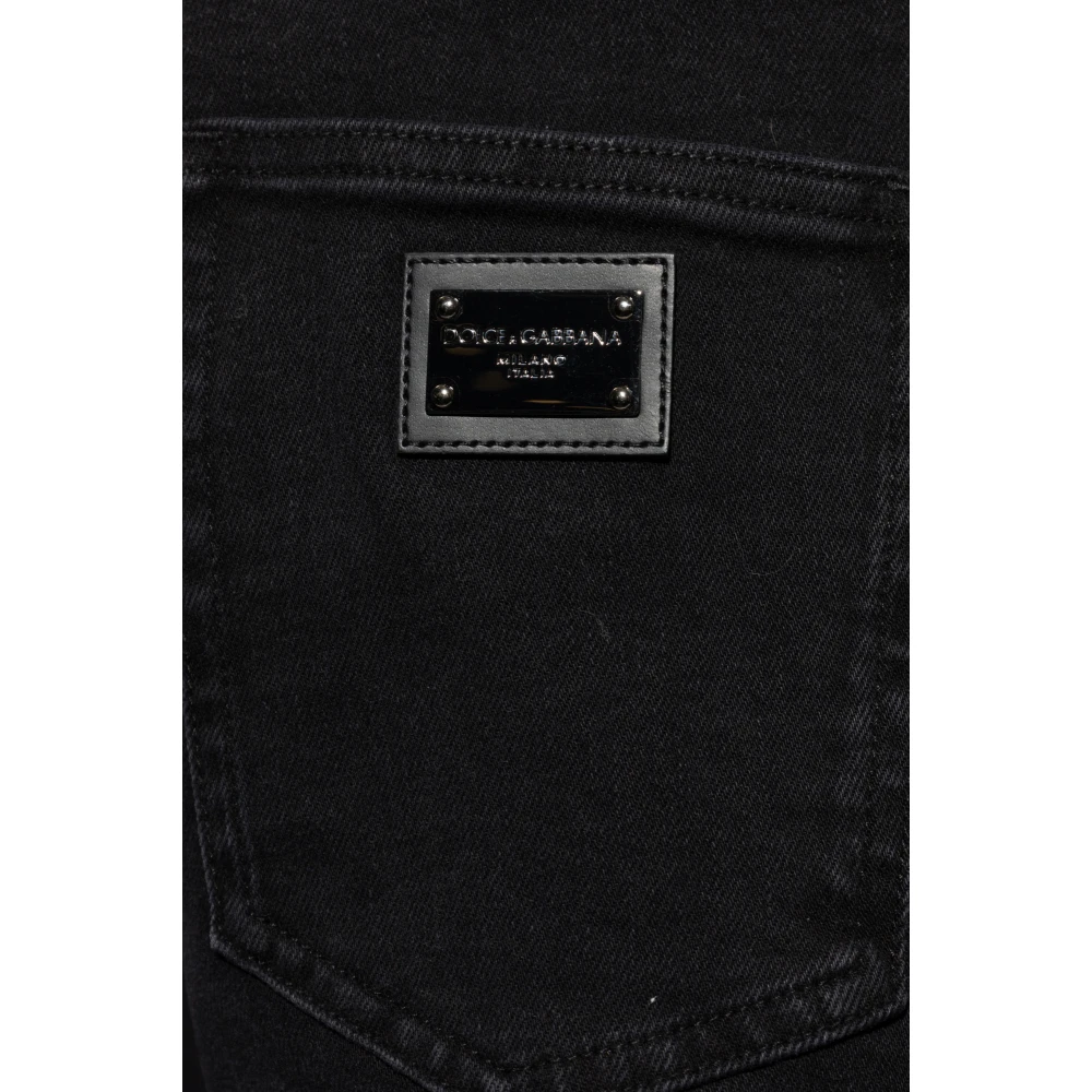 Dolce & Gabbana Losse jeans Black Heren