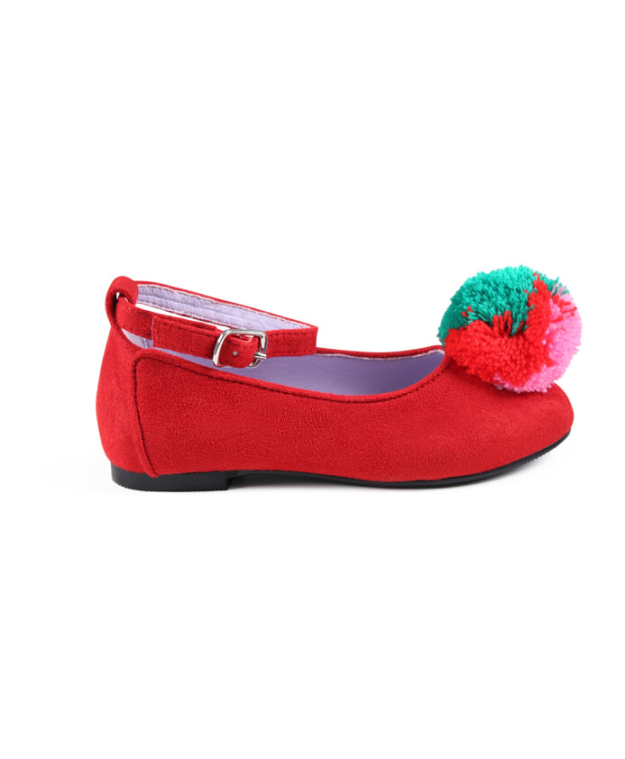 ballarines-en-daim-rouge-avec-pompon