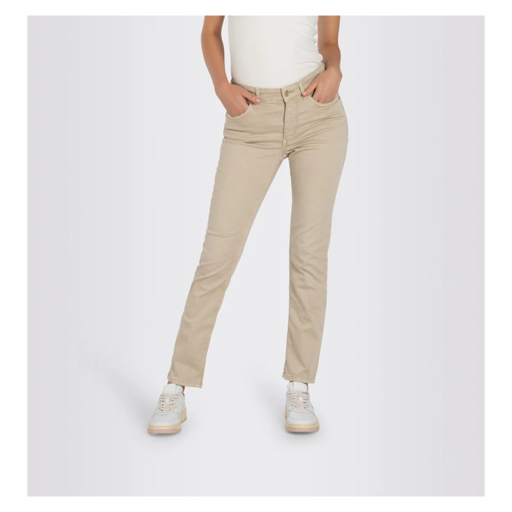 MAC Authentieke stretch denim jeans Melanie Beige Dames